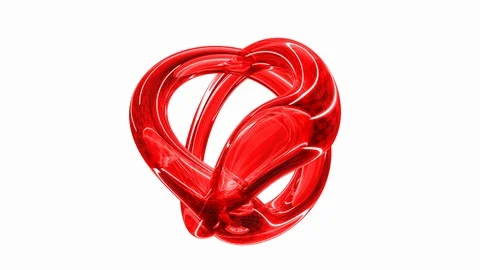 3d abstract object rotating like liquid form. 4k seamless loop animation footage Video stock 110769912