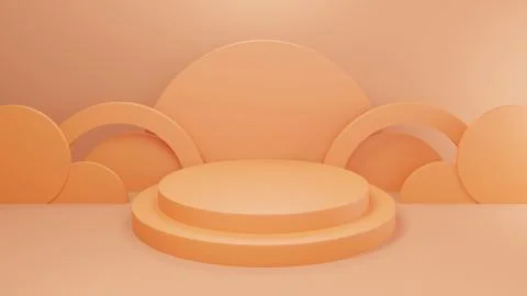 3D Abstract old rose color background Stock Illustration