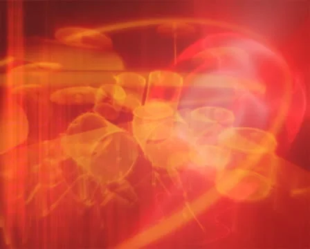 3D Abstract Orange Beats Loop Stock Footage 8931721