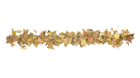3d abstract orange spiked shape on white Stock Footage 35302242