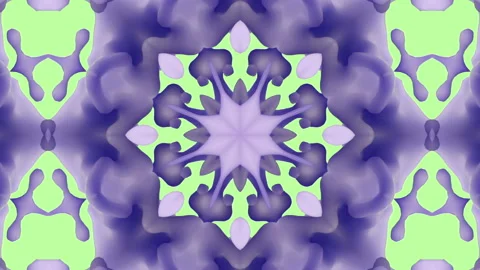 3d abstract ornate decorative background. Hypnotic trendy kaleidoscope. Stock Footage 119566558