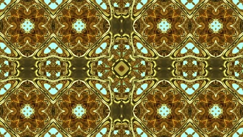 3d abstract ornate decorative background. Hypnotic trendy kaleidoscope. Stock Footage 119646989