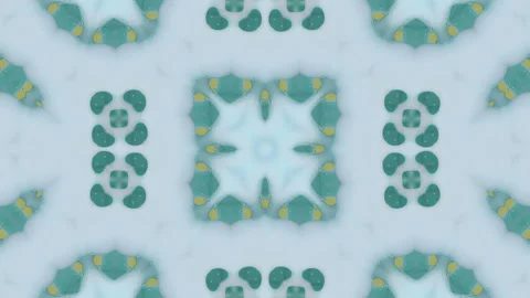 3d abstract ornate decorative background. Hypnotic trendy kaleidoscope. Stock Footage 119769676
