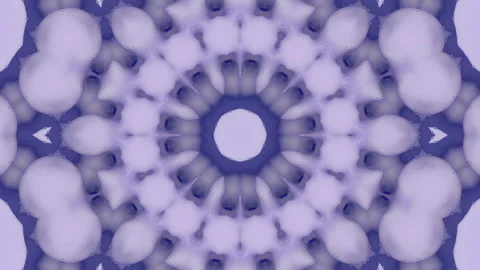 3d abstract ornate decorative background. Hypnotic trendy kaleidoscope. Stock Footage 119769874