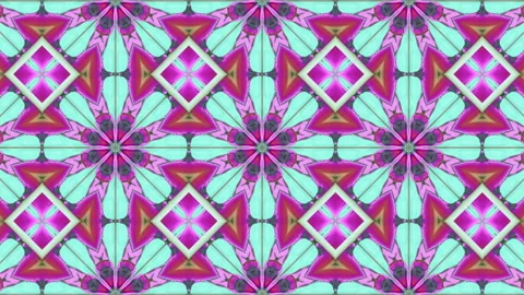 3d abstract ornate decorative background. Hypnotic trendy kaleidoscope. Stock Footage 120638251