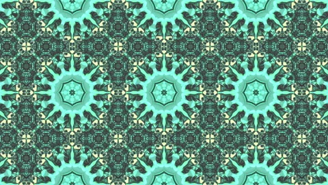 3d abstract ornate decorative background. Hypnotic trendy kaleidoscope. Stock Footage 120740069