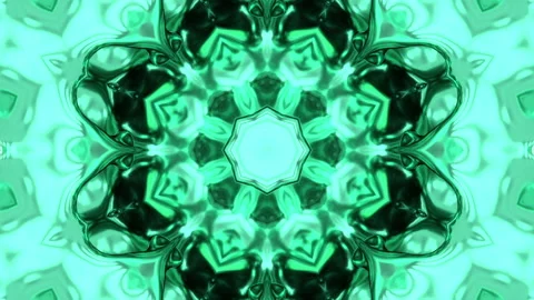 3d abstract ornate decorative background. Hypnotic trendy kaleidoscope. Stock Footage 120926635