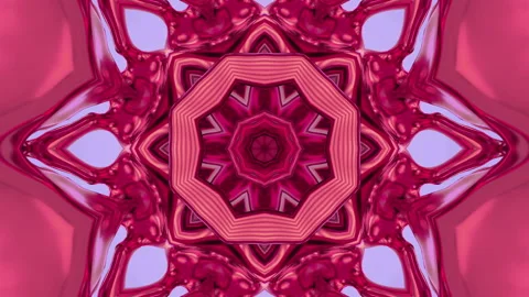 3d abstract ornate decorative background. Hypnotic trendy kaleidoscope. Stock Footage 120926977