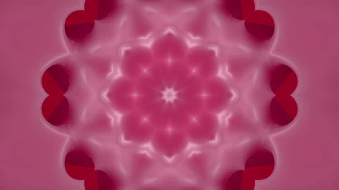 3d abstract ornate decorative background. Hypnotic trendy kaleidoscope. Stock Footage 121038919