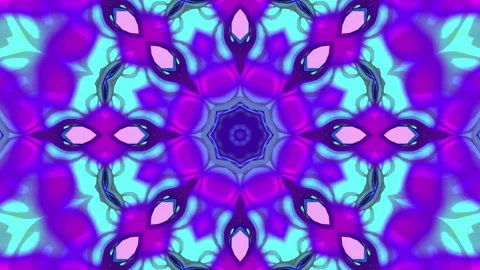 3d abstract ornate decorative background. Hypnotic trendy kaleidoscope. Stock Footage 121092471