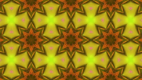 3d abstract ornate decorative background. Hypnotic trendy kaleidoscope. Stock Footage 121092844