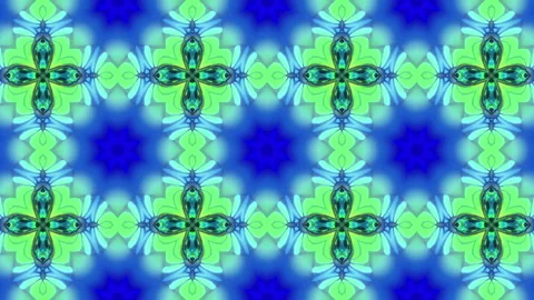 3d abstract ornate decorative background. Hypnotic trendy kaleidoscope. Stock Footage 121093201