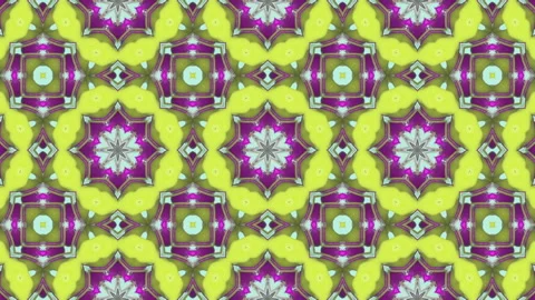 3d abstract ornate decorative background. Hypnotic trendy kaleidoscope. Stock Footage 121340107