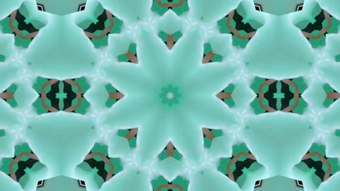 3d abstract ornate decorative background. Hypnotic trendy kaleidoscope. Stock Footage 121689029