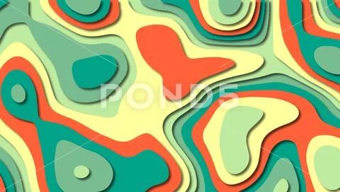 3D abstract paper art style, design layout for business presentations, flyers Stock Illustration