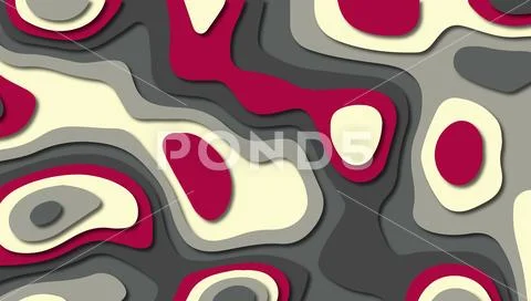 3D abstract paper art style, design layout for business presentations, flyers Stock Illustration