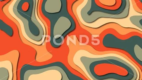3D abstract paper art style, design layout for business presentations, flyers Stock Illustration
