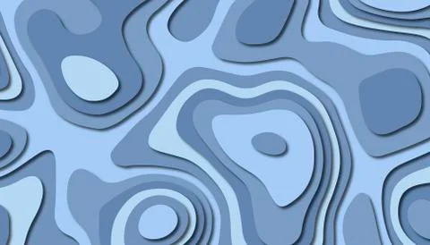 3D abstract paper art style, design layout for business presentations, flyers Stock Illustration