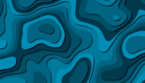 3D abstract paper art style, design layout for business presentations, flyers Stock Illustration