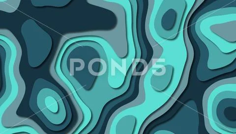 3D abstract paper art style, design layout for business presentations, flyers Stock Illustration