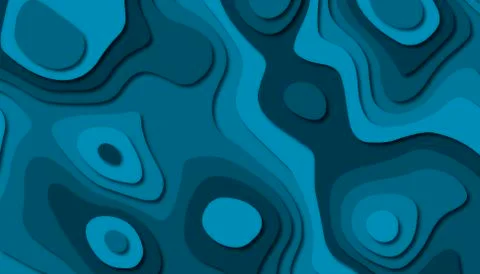 3D abstract paper art style, design layout for business presentations, flyers Stock Illustration