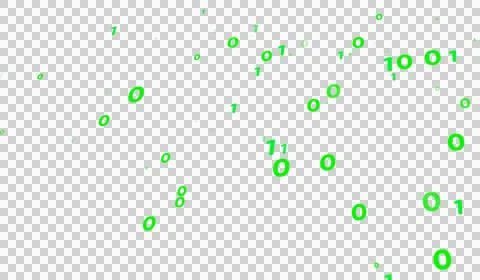 3D abstract particle binary pattern digital technology Illustrazione stock