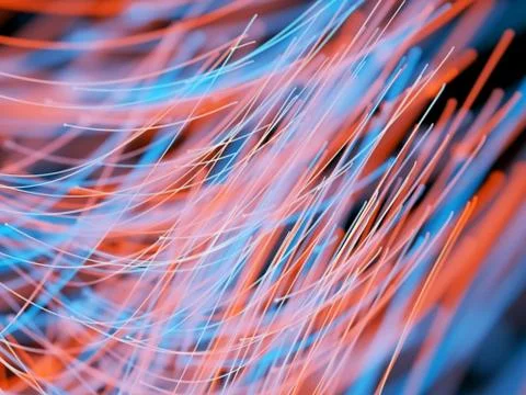 3D Abstract Particles Stock Illustration