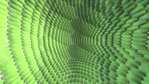 3D Abstract Pattern Green Scales with Reflections Loop Stock Footage 83870974