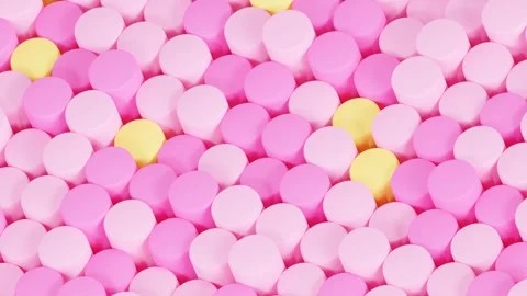 3D abstract pink plastic motion animation background. Mosaic elements movin.. Stock Footage 312031124