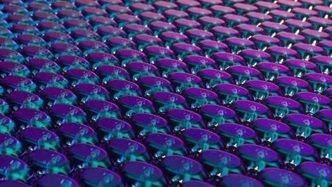 3D Abstract premium Geometric Pattern. Metallic blue vivid pink colorful backgro Stock Illustration