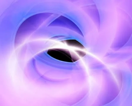 3D Abstract Pretty Black-hole Loop Stock Footage 8945125