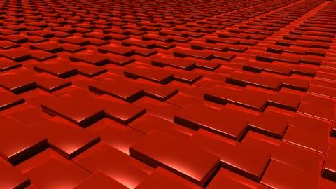 3D abstract red pattern layer Illustrazione stock