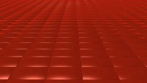 3D abstract red pattern rectangle front Illustrazione stock