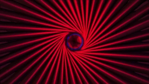 3D Abstract Red  Tunnel 動画素材 72326963