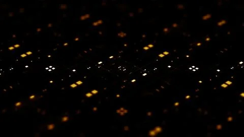 3d abstract render with detailed elements. Technology and data processing the Stock Illustration