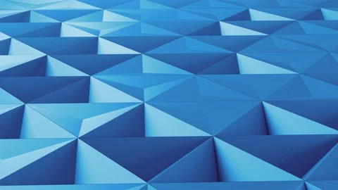 3d abstract render with triangle forms that goes up and down in random ray. Stock Footage 168066461