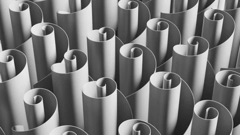 3d abstract render with twisted geometry. Stock Footage 168020728