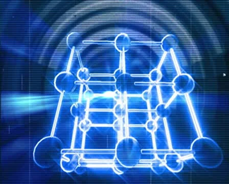 3D Abstract Retro Cube Structure Loop 库存影片 8944970