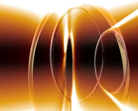 3D Abstract Rythmic Rings Loop Stock Footage 8945231