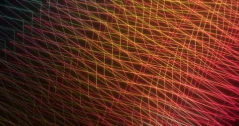 3d Abstract seamless background, looped animation. Colored lines Stock Footage 111755488