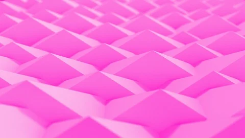 3D abstract set of different colors shapes pyramid background. 4K computer rende Stock-Footage 105637140