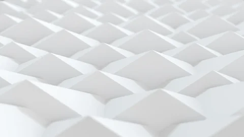 3D abstract set of different colors shapes pyramid background. 4K computer rende Stock-Footage 105641254