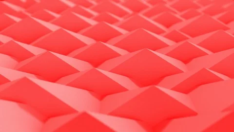 3D abstract set of different colors shapes pyramid background. 4K computer rende Stock-Footage 105641542