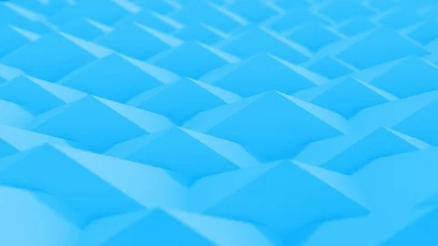 3D abstract set of different colors shapes pyramid background. 4K computer rende Stock-Footage 105642681