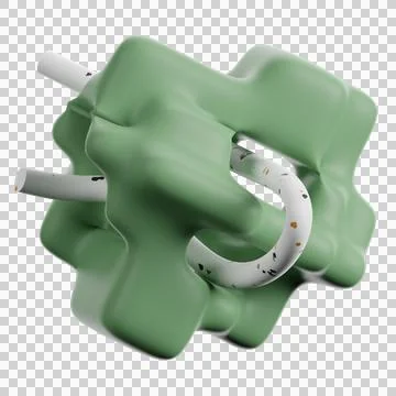 3d Abstract Shape Stock Illustration