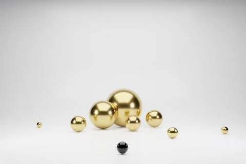 3d abstract shapes geometric background. Set of golden modern graphic elements 스톡 일러스트