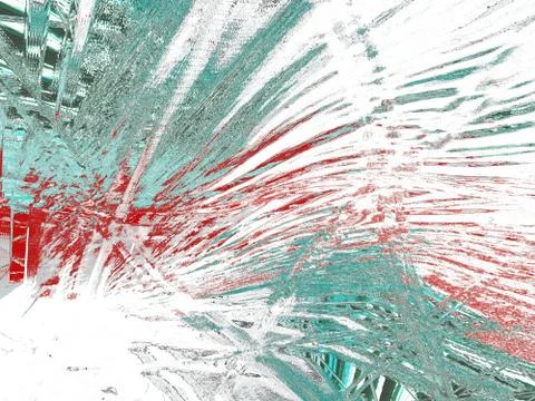 3d abstract shapes on white background, space for writing, overlay. Particles イラスト素材