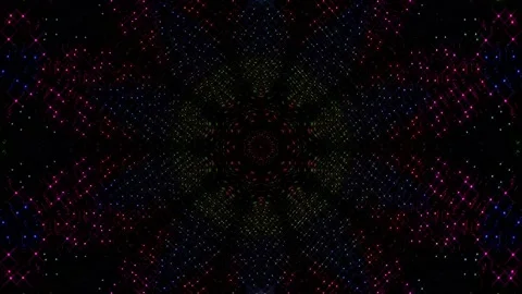 3D Abstract shining bright lines set wave,dots colorful, black background 스톡 동영상 231601093