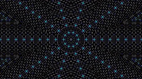 3D Abstract shining bright lines set wave,dots colorful, black background Stock-Footage 235912153