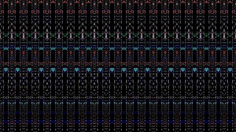 3D Abstract shining bright lines set wave,dots colorful, black background 스톡 동영상 235912171